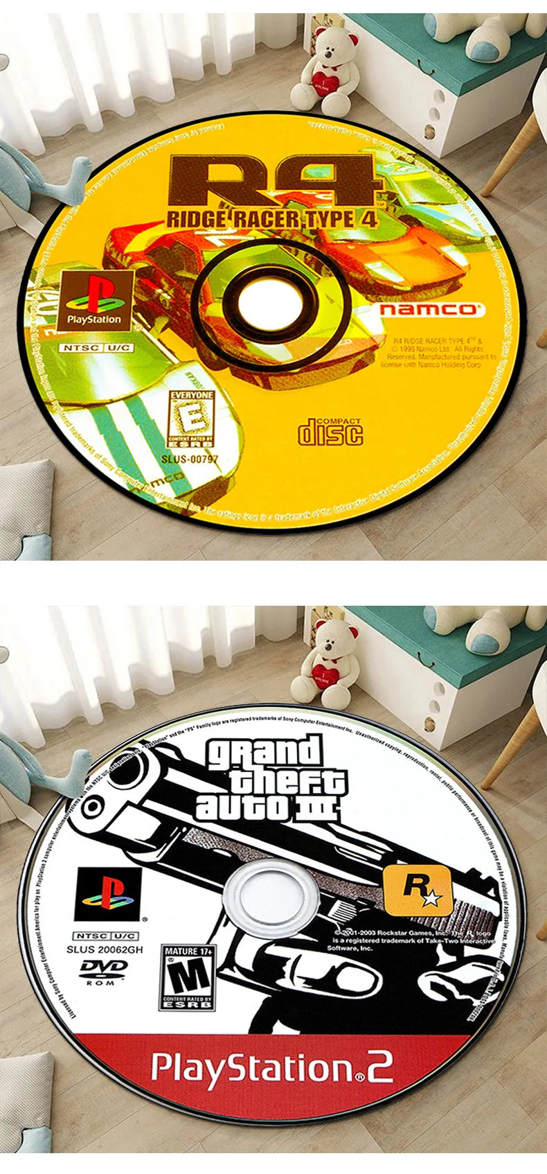 CD living room round rugs  custom rugs  play game mat carpet bedroom children's room  Racing picture and custom carpet
