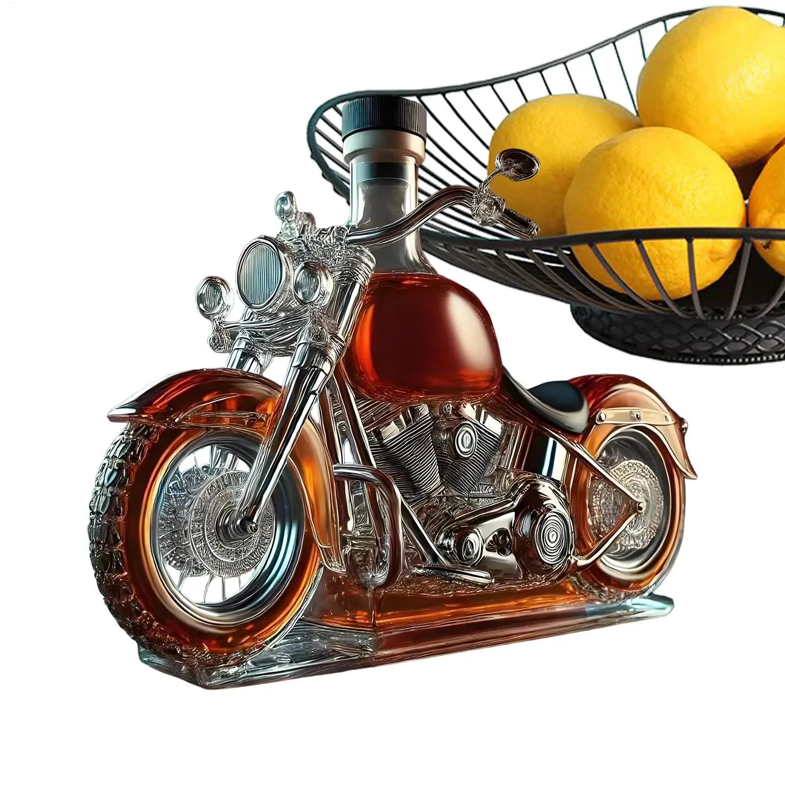 hot Wine Decanter Motorcycle Shape Glass Aerator Decanter Vintage Liquor Aerator Desk Decor For Whisky Champagne Vodka Bar Home