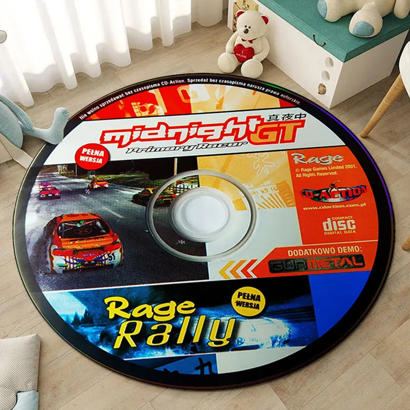 CD living room round rugs  custom rugs  play game mat carpet bedroom children's room  Racing picture and custom carpet