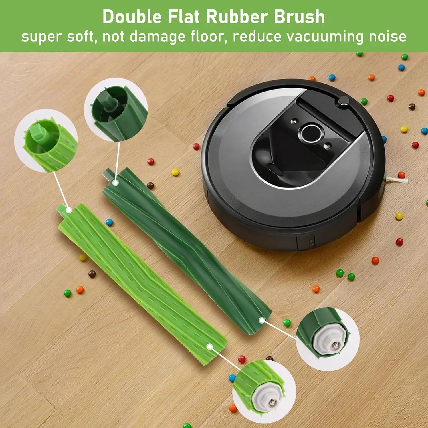 For iRobot Roomba i1 i1+ i3 i3+ i4 i4+ i6 i6+ i7 i7+ i8 i8+/Plus E5 E6 E7 I,E &J Series Vacuum Cleaner, Brushes, Filters, Bags