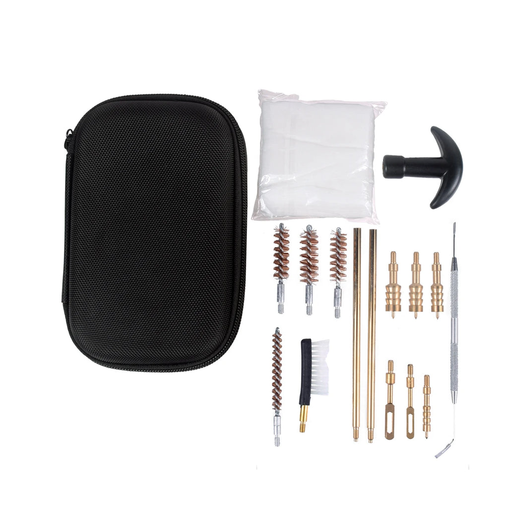 16PCS Multifunctional Pipe Dredging Nylon Brush Gun Barrel Brush Set Gun Cleaning Kit 9mm Ar15 AK 74 M16 M4 G17 19 27 1911