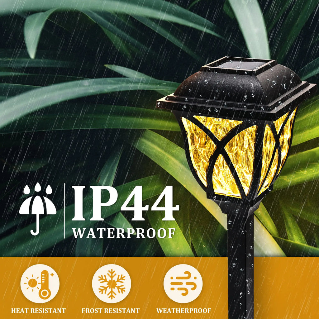 Solar Pathway Lights Outdoor Vibrant LED Mushroom Garden Stake Lighting for Walkways Lawns Driveways Landscapes Decorative