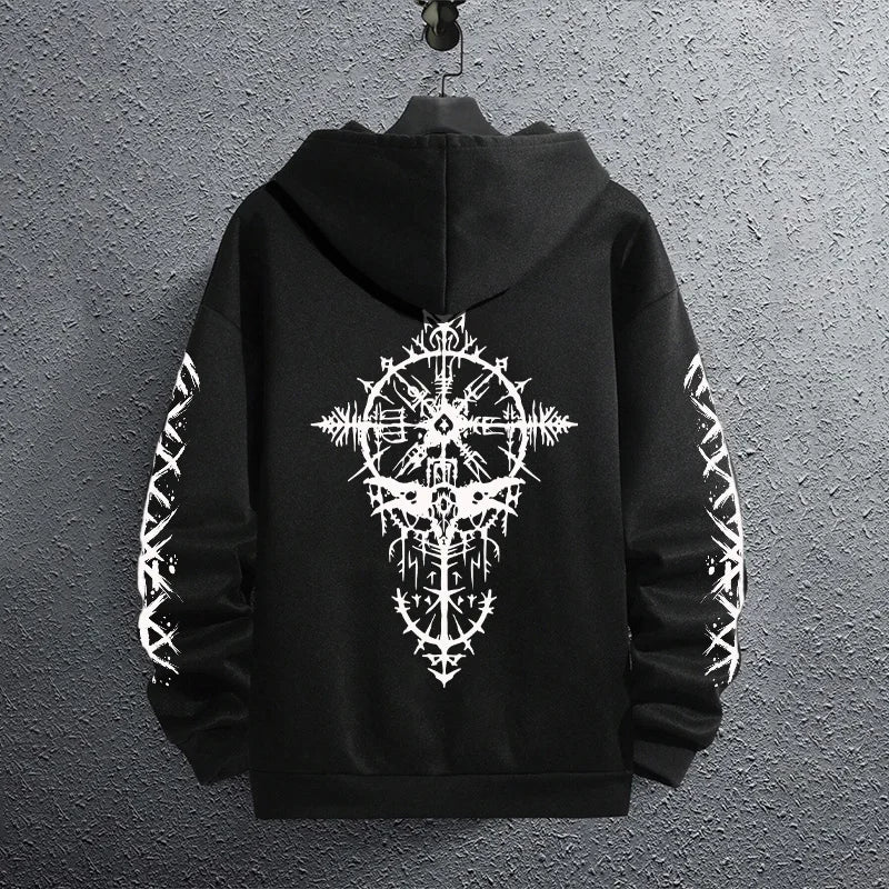 2025 Brand New Black Sweatshirts Autumn Winter Male Daily Casual Sporty Jogging Hoodie Men's Outwear Fashion Pullover