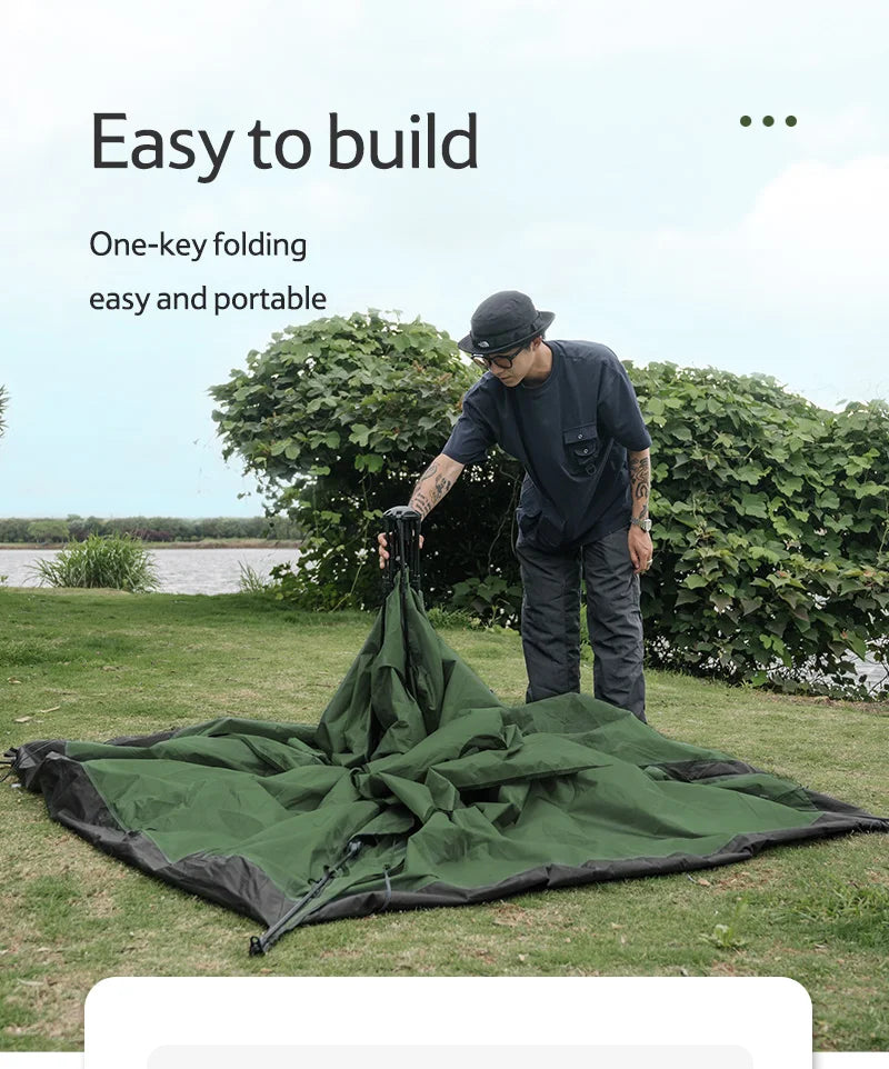 Naturehike Camping Automatic Tent One Touch Waterproof Roof Top Tents Double Door 3 Person Tent Outdoor Beach Fish Shelter Tent