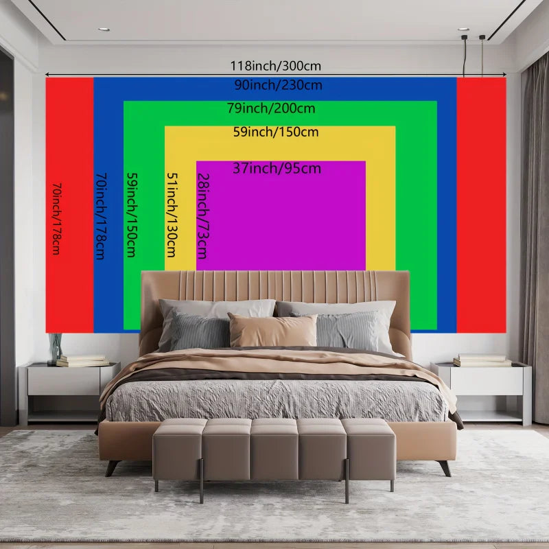VIKAMA Psychedelic Eye Tapestry A Decorative Tapestry For The Living Room Or Bedroom In a Cyber-Mystical Style