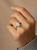 925 Sterling Silver Simplicity Classic Fashion Water Drop Ring For Women Engagement Wedding Luxury High Quality Fine Jewelry