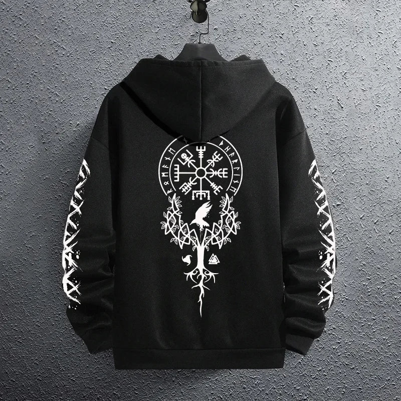 2025 Brand New Black Sweatshirts Autumn Winter Male Daily Casual Sporty Jogging Hoodie Men's Outwear Fashion Pullover