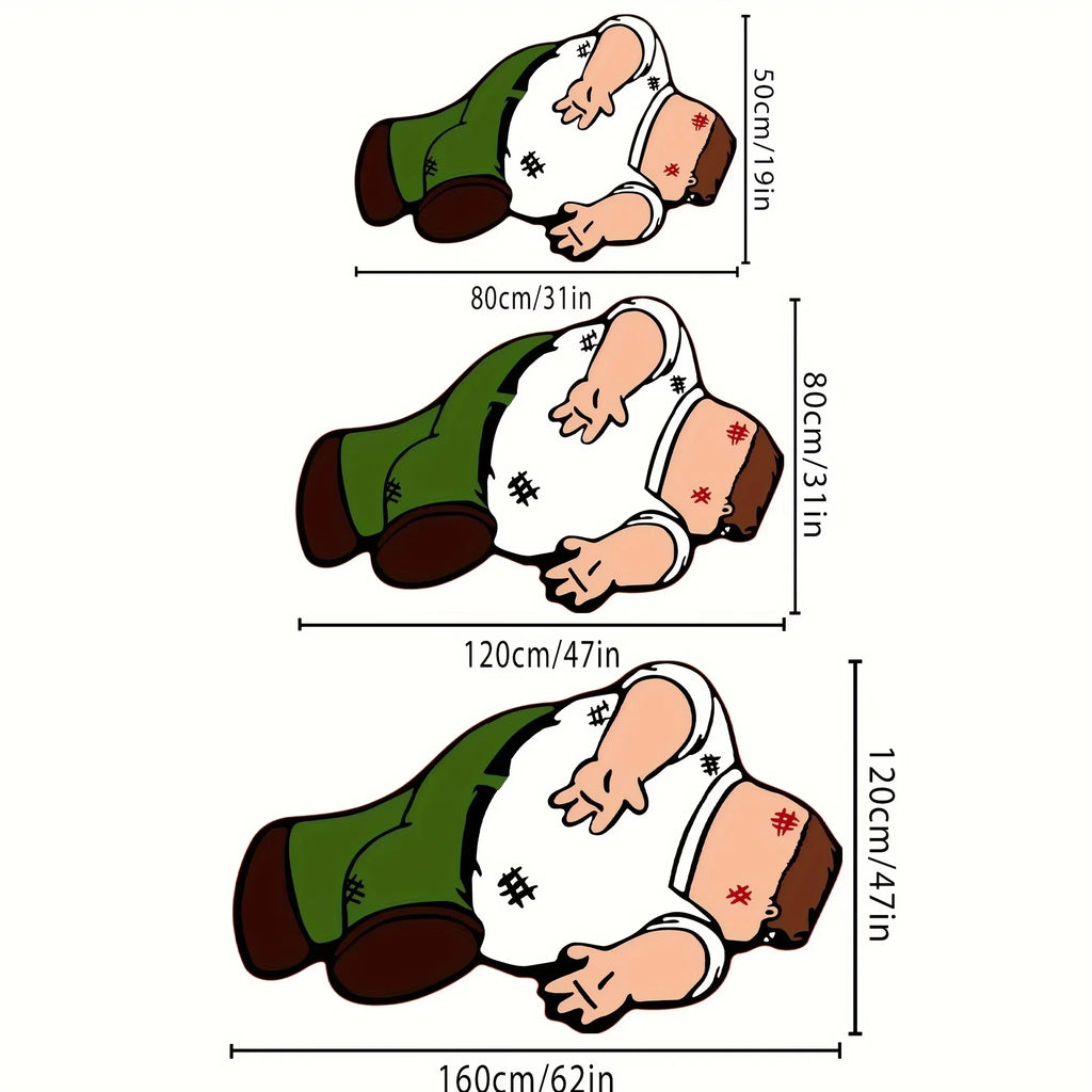 VIKAMA Cartoon Character Carpet, Boy's Bedroom Plush Carpet, Soft Bed Edge Carpet, Living Room Anti-Slip Mat, Home Decoration