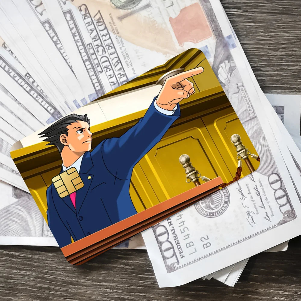 Funny Classic Anime Meme McLovi Poster Waterproof Film Skin Cover Credit Card Stickers 4PCS Debit Front Decoration Bank Bus Pass