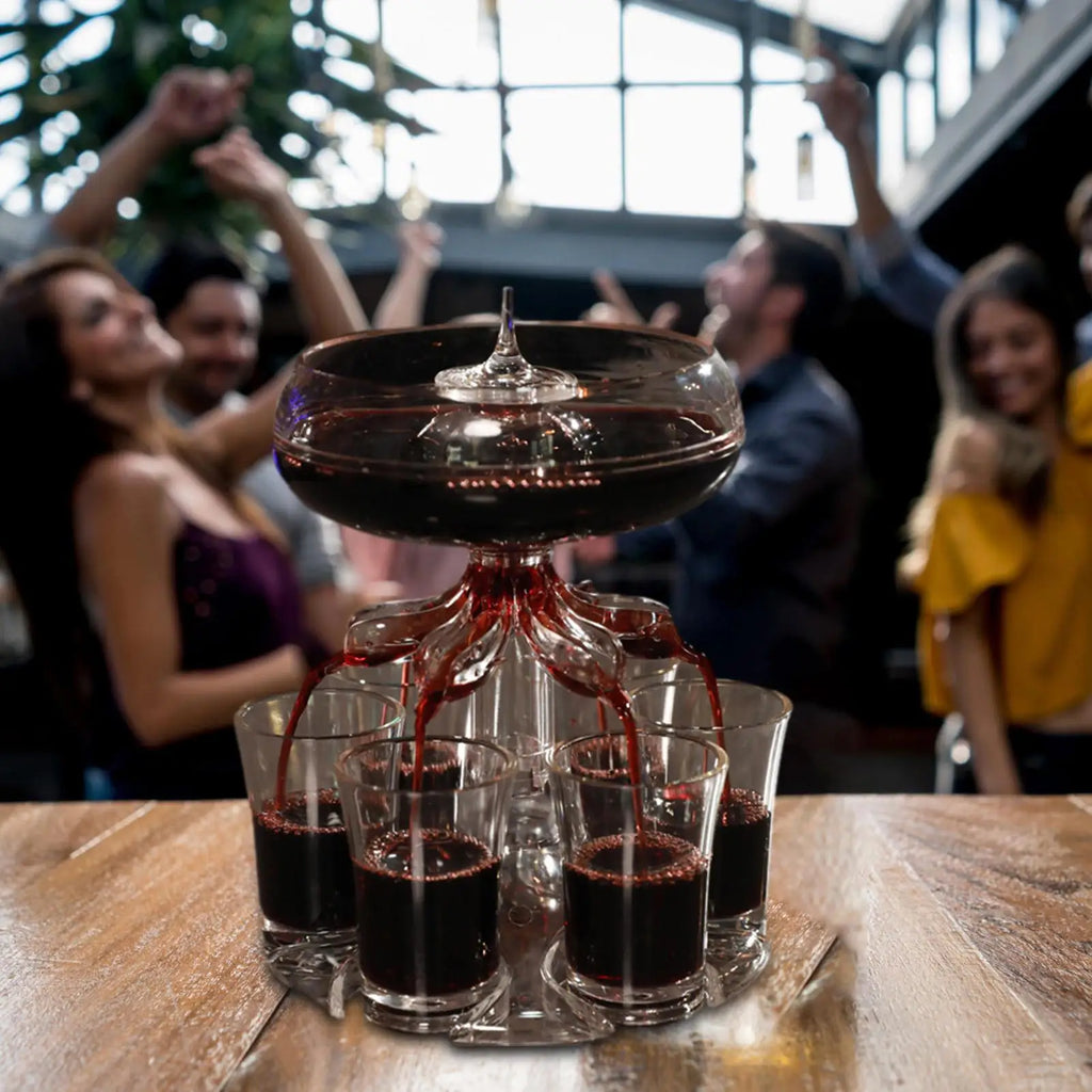 Shot Pourer Dispenser Shot Pourer Liquor Dispenser Cocktail Dispenser 6 Shots Party Drink Dispenser Shot Glass Holder Beverage
