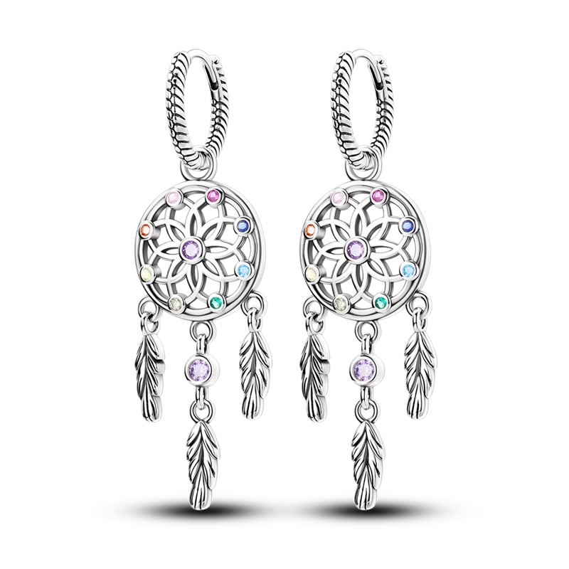 925 Sterling Silver Filigree Earrings Italian Filigrana Lace Drop Hoop Hypoallergenic For Women Party Wedding Versatile Jewelry