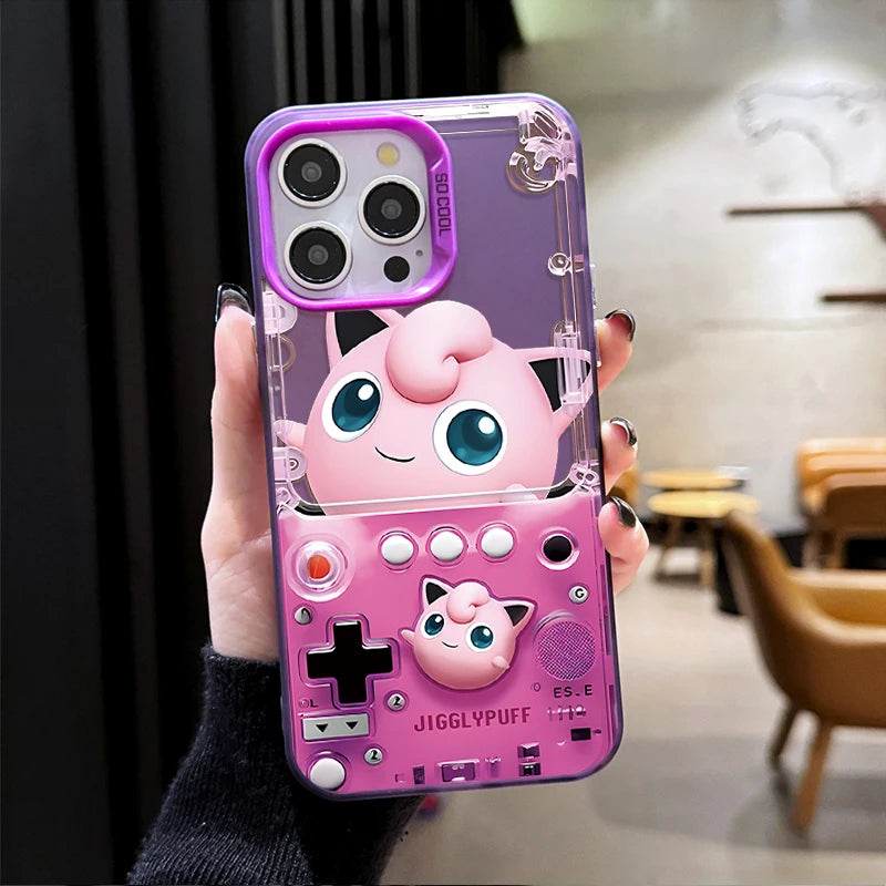 Pikachu P-Pokemon Gengar Hard Phone Case for iPhone 17 Air 16 15 11 12 14 13 Pro Max XS X XR Plus 8 7 SE 2020 Shockproof Cover