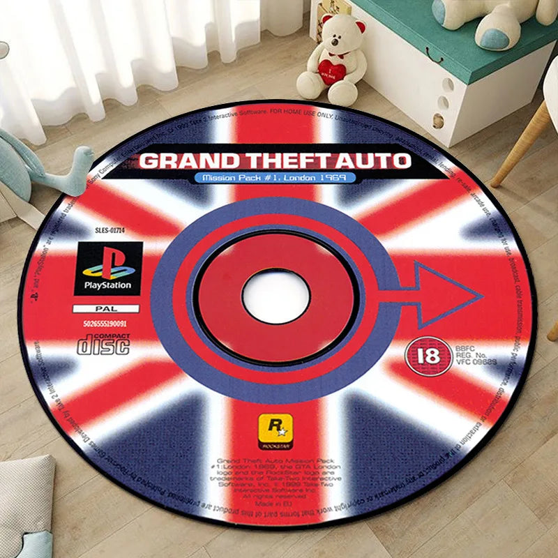 CD living room round rugs  custom rugs  play game mat carpet bedroom children's room  Racing picture and custom carpet