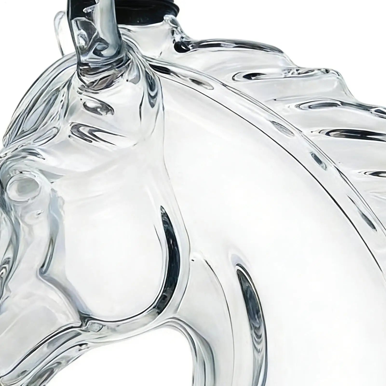 Whiskey Decanter 350ml Horse Head Shape Bar Tool Glass Whiskey Wine Decanter Bottle for Father Men Husband Dad Boyfriend Him