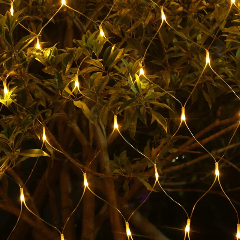 3mx3m 3mx2m 2mX2m LED String Christmas Net Lights Fairy Xmas Party Garden Wedding Decoration Curtain Light Christmas Garlands