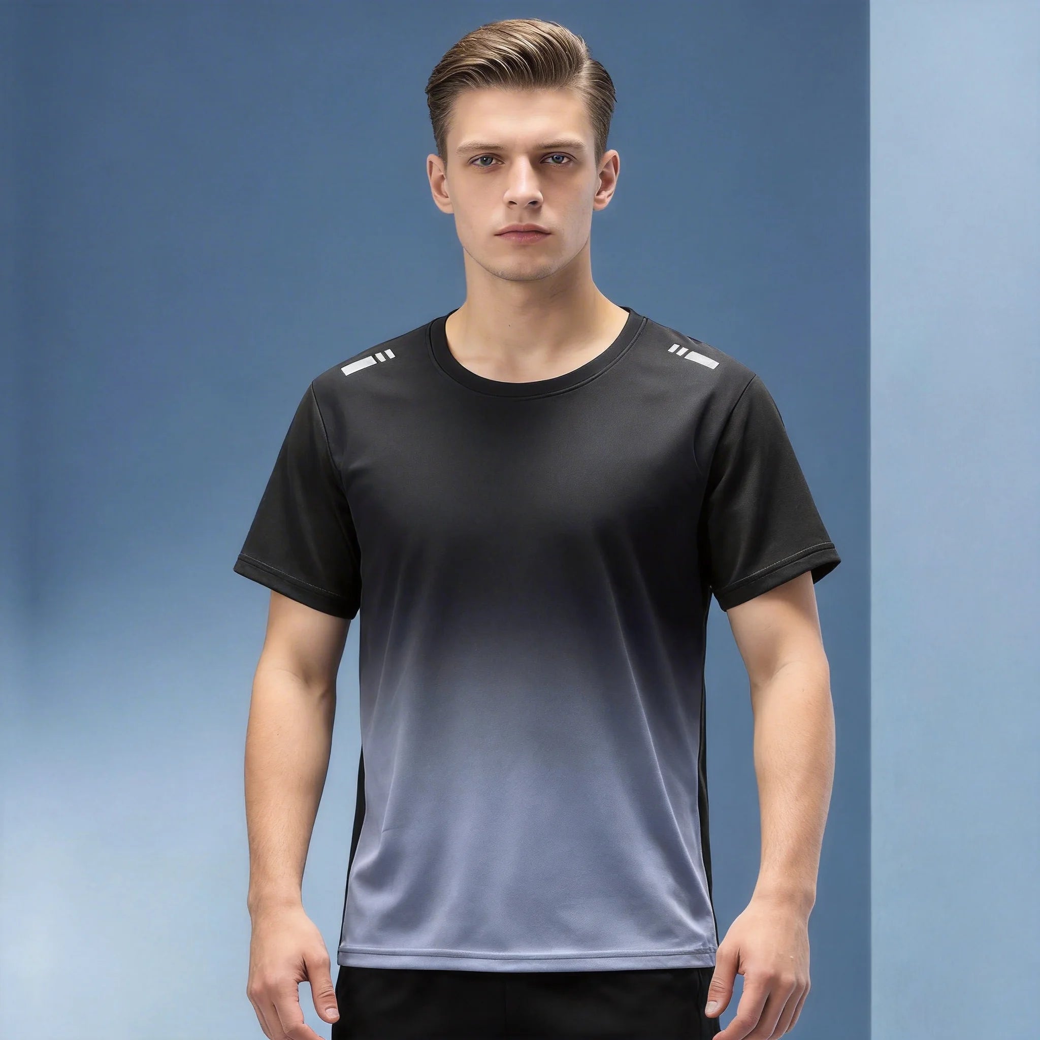 1pcs Men's Quick Drying T-shirts Males Breathable Running Hiking Fishing Tees Soft Elasticity Outdoor Sports Short Shirts Summer