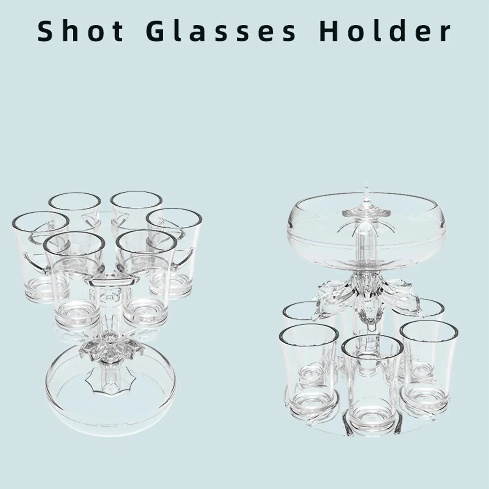 Shot Pourer Dispenser Shot Pourer Liquor Dispenser Cocktail Dispenser 6 Shots Party Drink Dispenser Shot Glass Holder Beverage