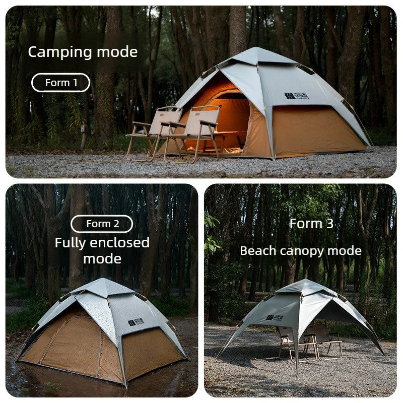 2-3 Person Waterproof Camping Tent Layer Automatic Pop Up Tent 4 Season Portable Oxford Tent Park Beach Outdoor Hiking Travel