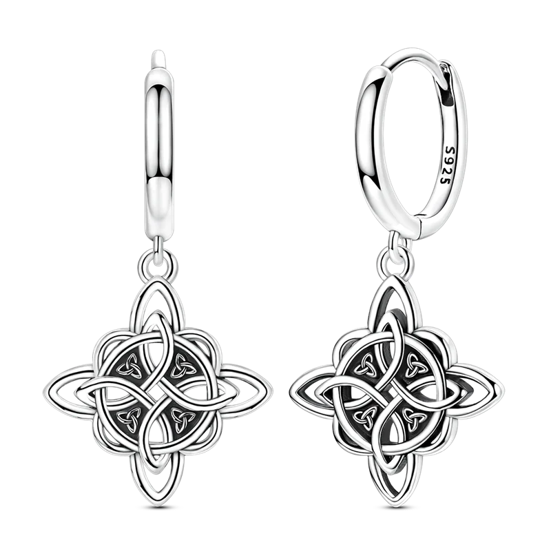 925 Sterling Silver Filigree Earrings Italian Filigrana Lace Drop Hoop Hypoallergenic For Women Party Wedding Versatile Jewelry