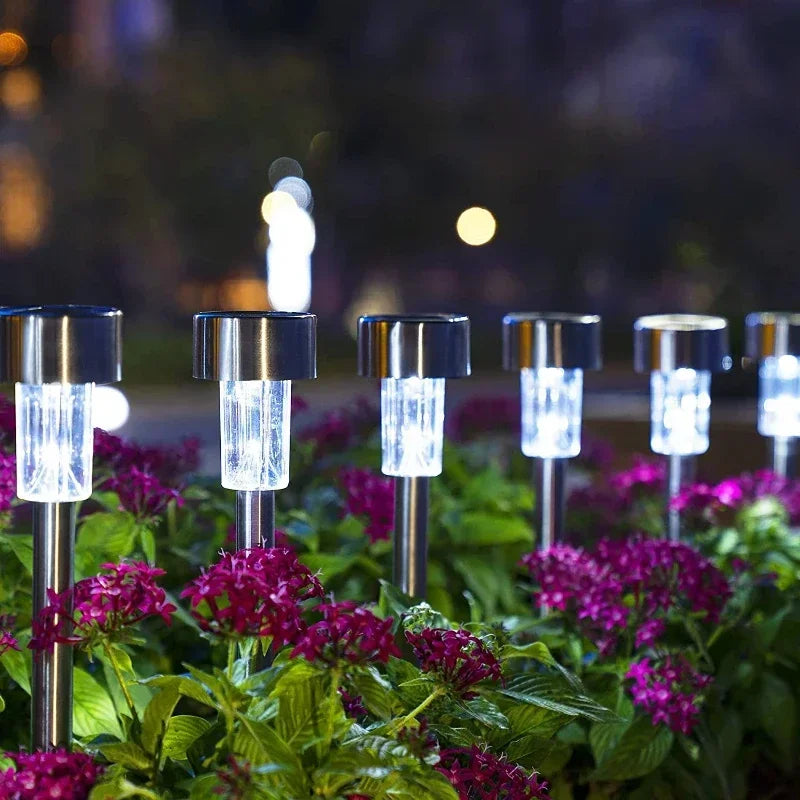 1/5/10PCS Solar Powered Garden Lantern Outdoor Lights Landscape Lighting Pathway Yard Lawn Patio Garden Decorative Lamp
