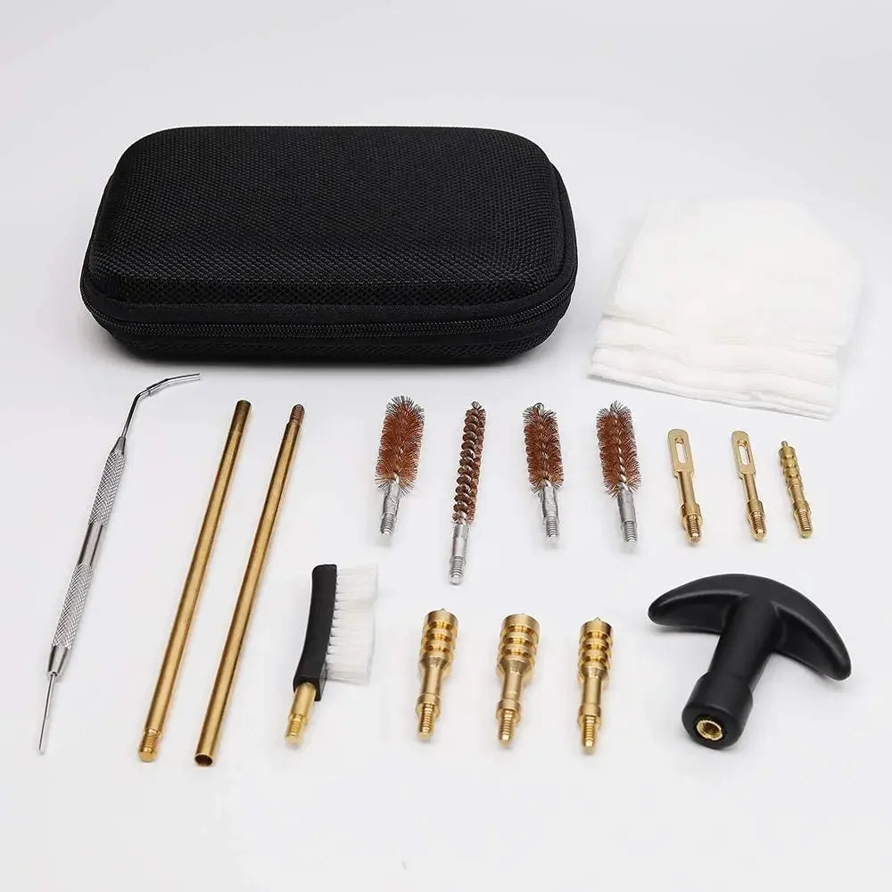 16PCS Multifunctional Pipe Dredging Nylon Brush Gun Barrel Brush Set Gun Cleaning Kit 9mm Ar15 AK 74 M16 M4 G17 19 27 1911