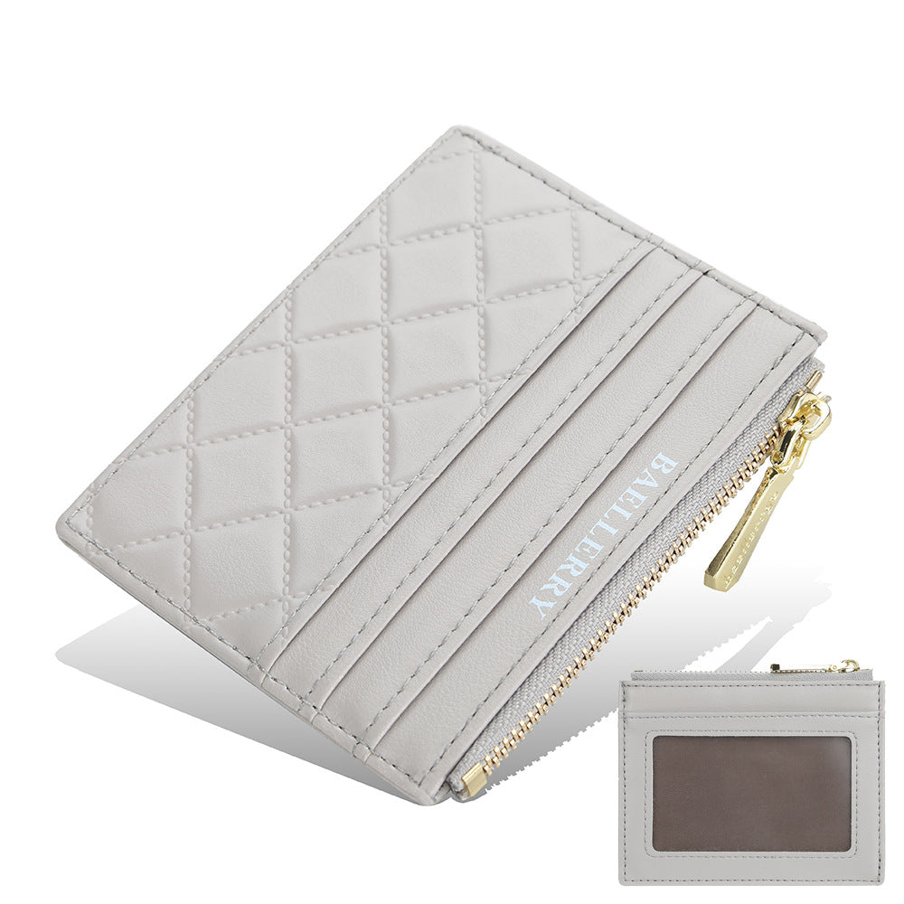 Womens Drivers License Card Holder Slim Zippered ID Case