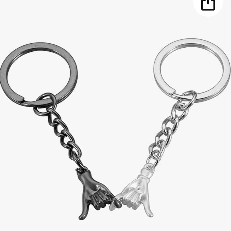 Couple Hand In Hand Creative Keychain Personality