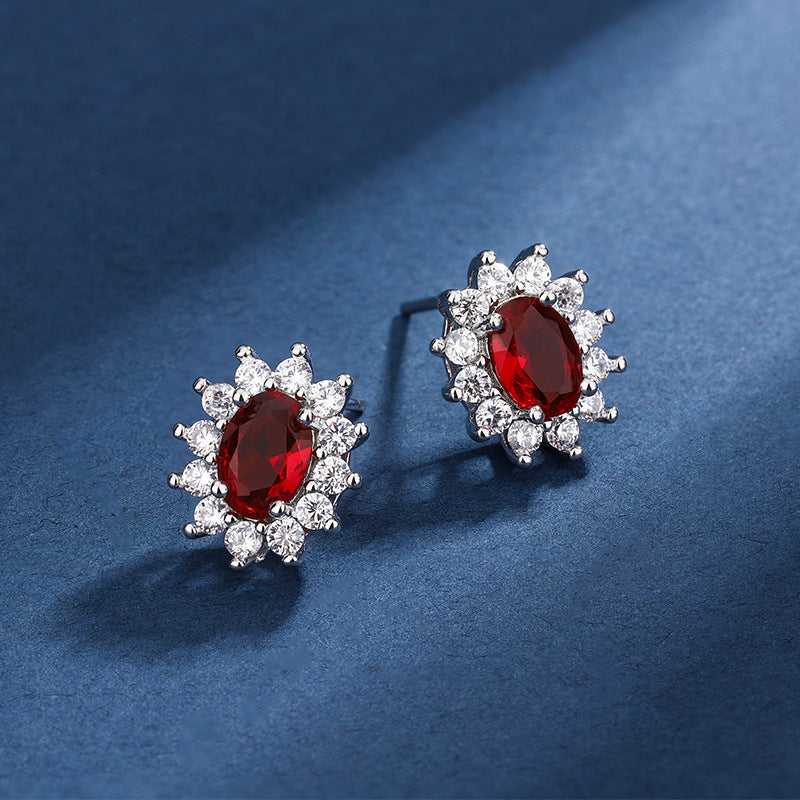 Necklace Set Ring Earrings And Pendant For Women