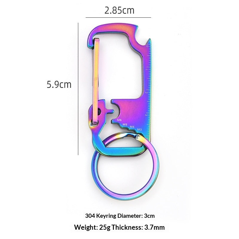 Stainless Steel Multi-Functional Keychain Pendant