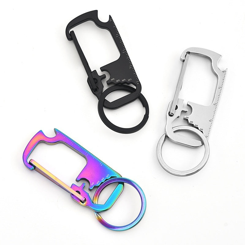 Stainless Steel Multi-Functional Keychain Pendant